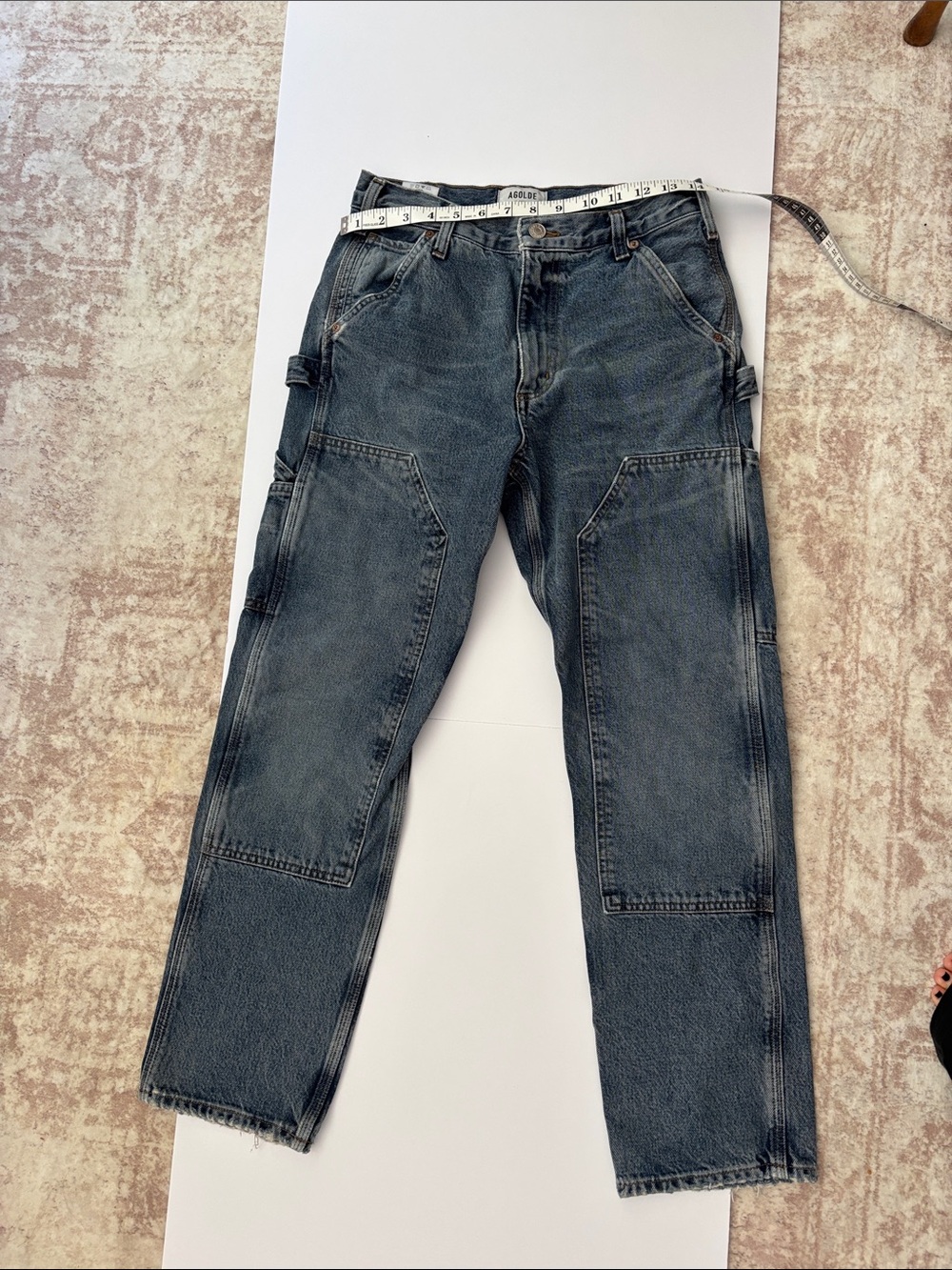 Agolde Dark Washed Ankle Carpenter Jeans